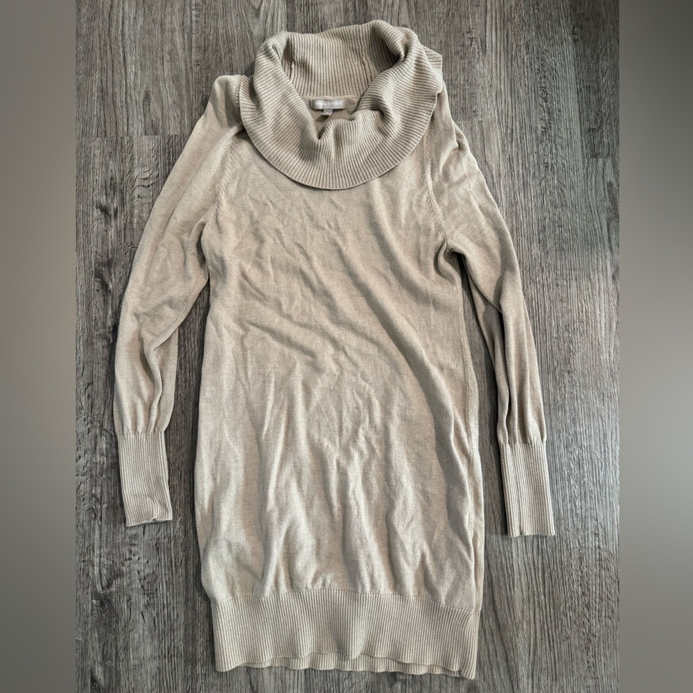 Banana republic tan sweater dress